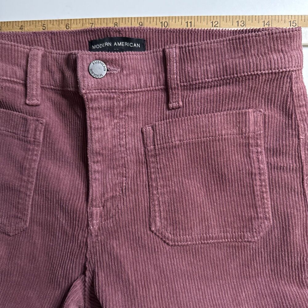 Modern American 26 Corduroy Marley Vintage Mauve Wide Leg Pants NWT - Picture 8 of 12